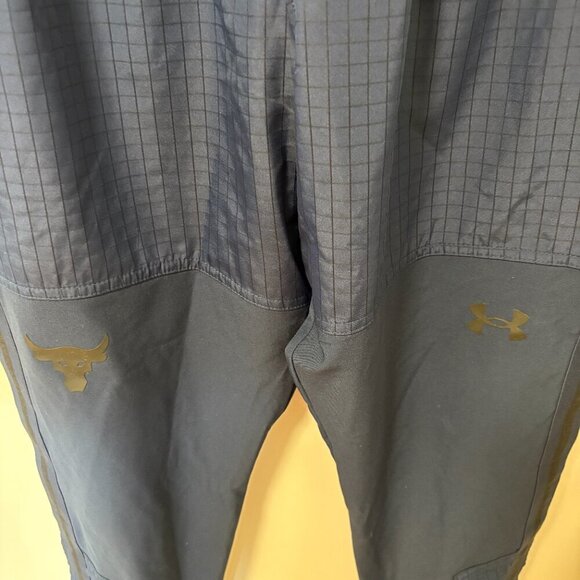 Under Armour Project Rock Joggers Navy Blue Size Small Underarmour Sporty - Picture 4 of 9